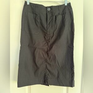 Maeve Anthropologie Black Pencil Skirt